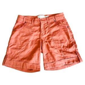 Aventura Terra Cotta Hemp Blend Stretch High Rise Bristow Utility Shorts Sz. 4